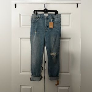 REFORMATION | Distressed Light Wash Jeans